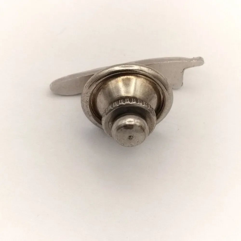 Vintage Military Aircraft Transport Plane Pin Lapel Tie Tac Silver Tone Aviation